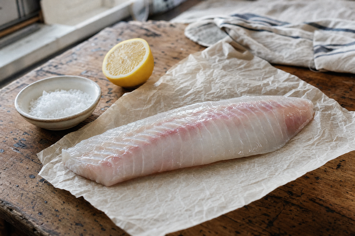 Seefischfilet mit Zitrone