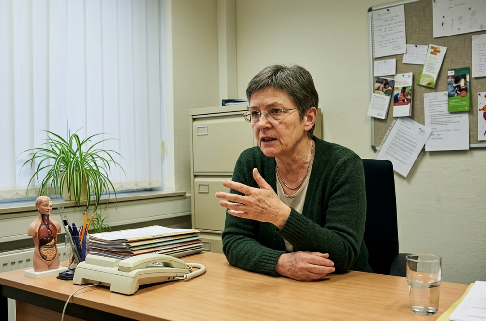Ernährungsberaterin Frau Albrecht im Büro