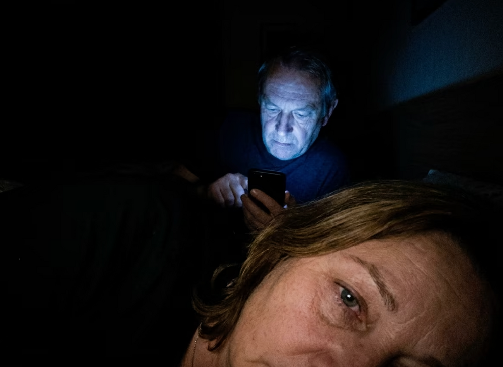 Das Licht vom Handy. In Ihrem Bett. Sie wissen, ohne hinzusehen, was auf dem Bildschirm ist.