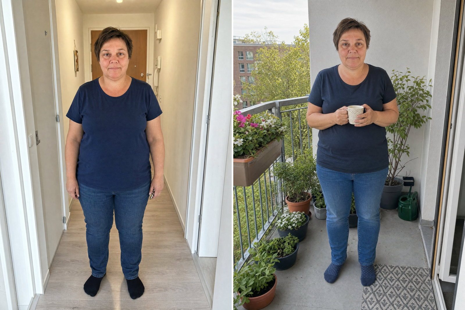Bettina, vorher und nachher