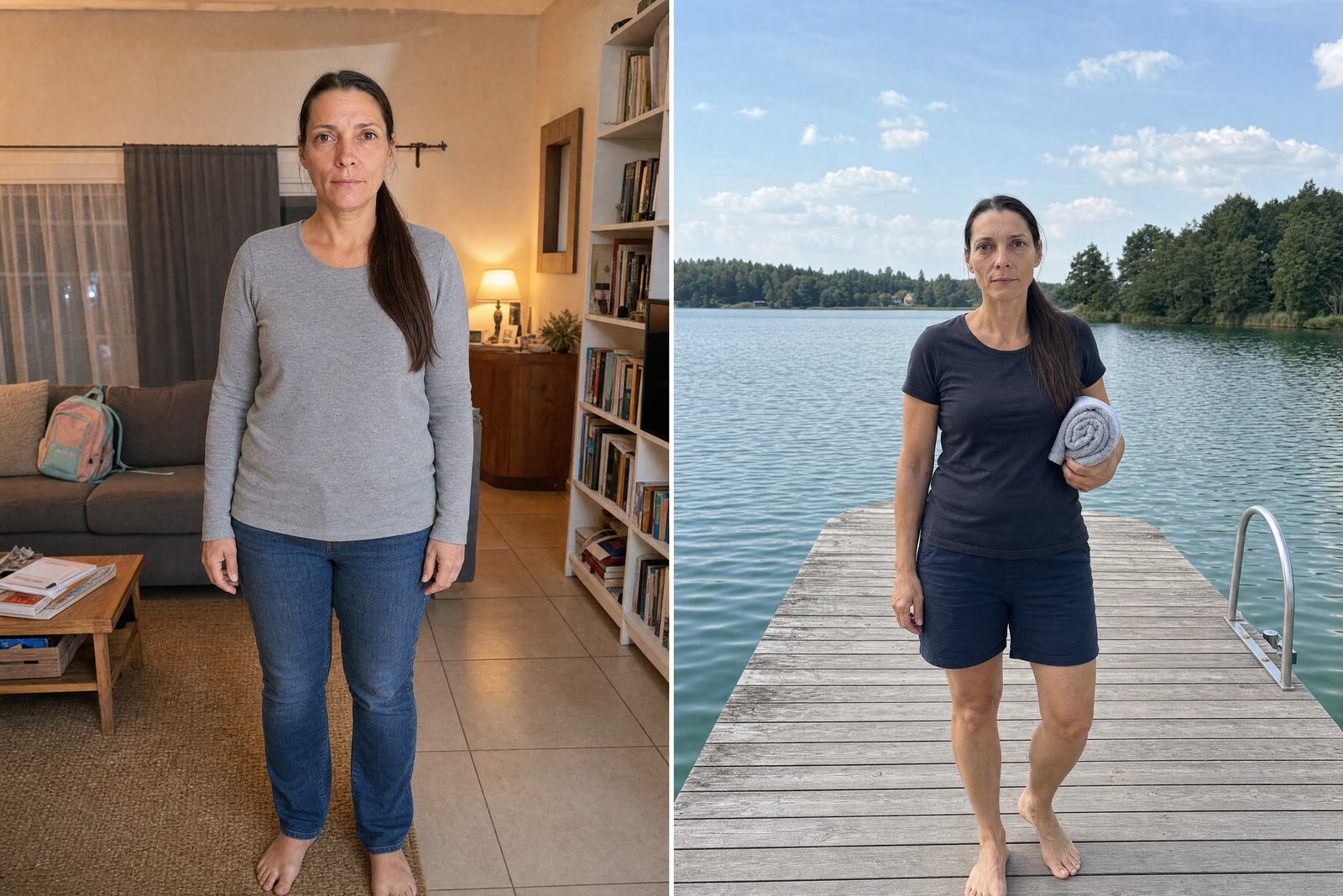 Susanne, vorher und nachher