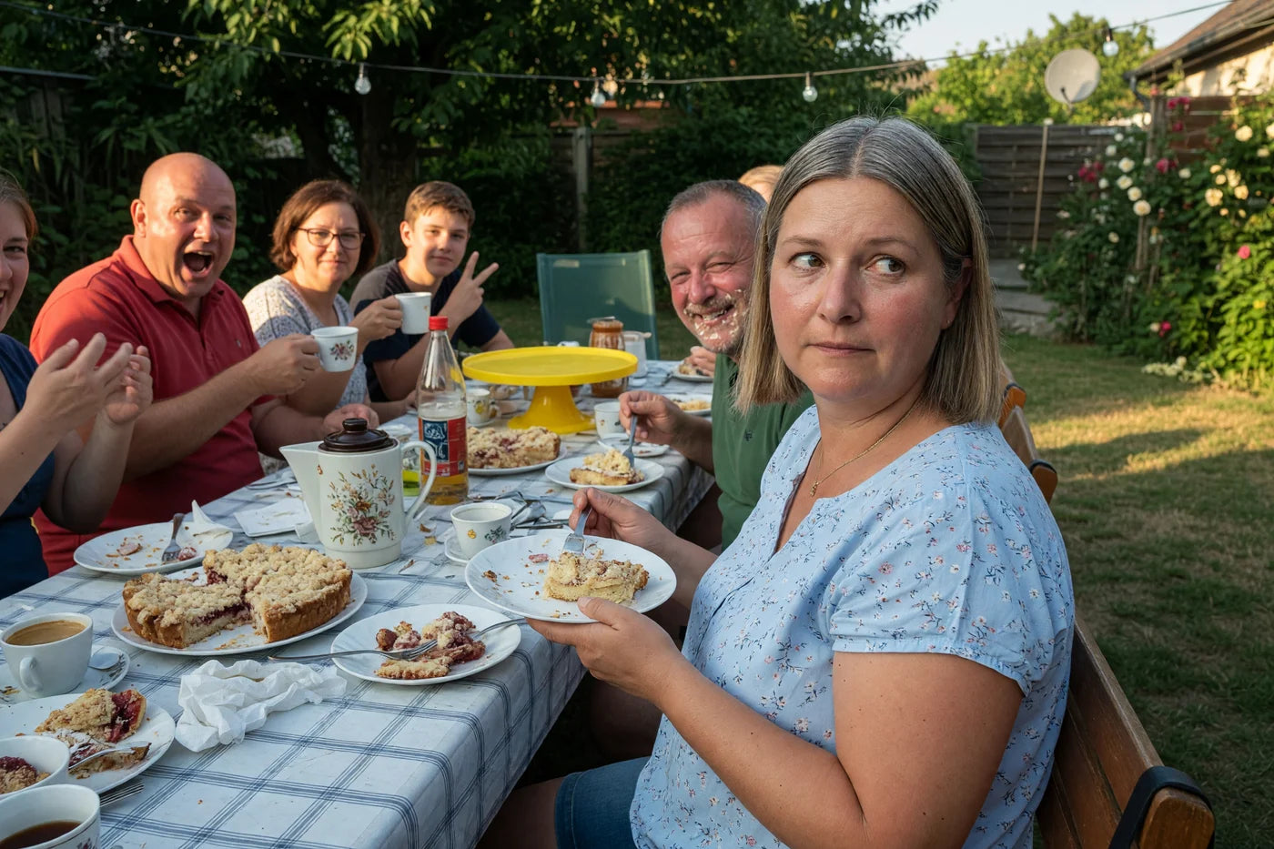 Die Sommerfeier ihrer Nichte.